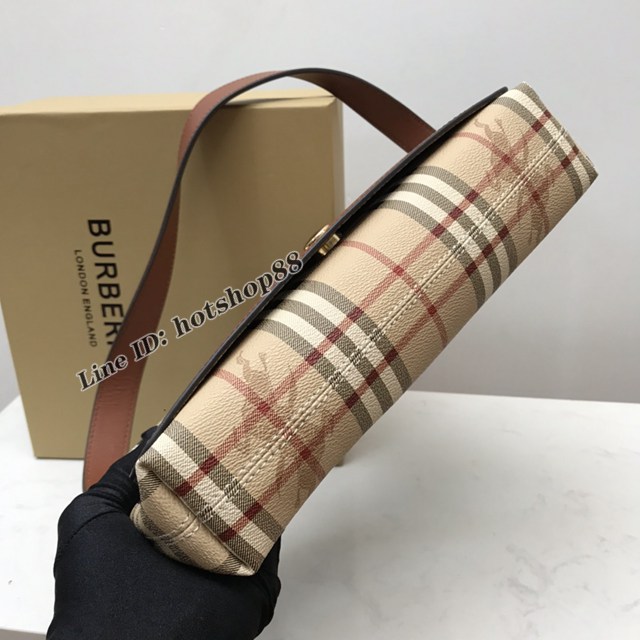 Burberry專櫃新款中古vintage法棍腋下包 巴寶莉肩背女包 yxb1441